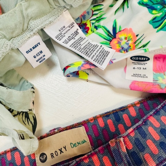 Roxy denim Jeans swim top jumper size 6-12 good condition - Picture 5 of 8